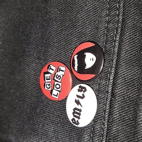 BNWT EMILY THE STRANGE X DOLLS KILL TRUCKER JACKET - Picture 8 of 10